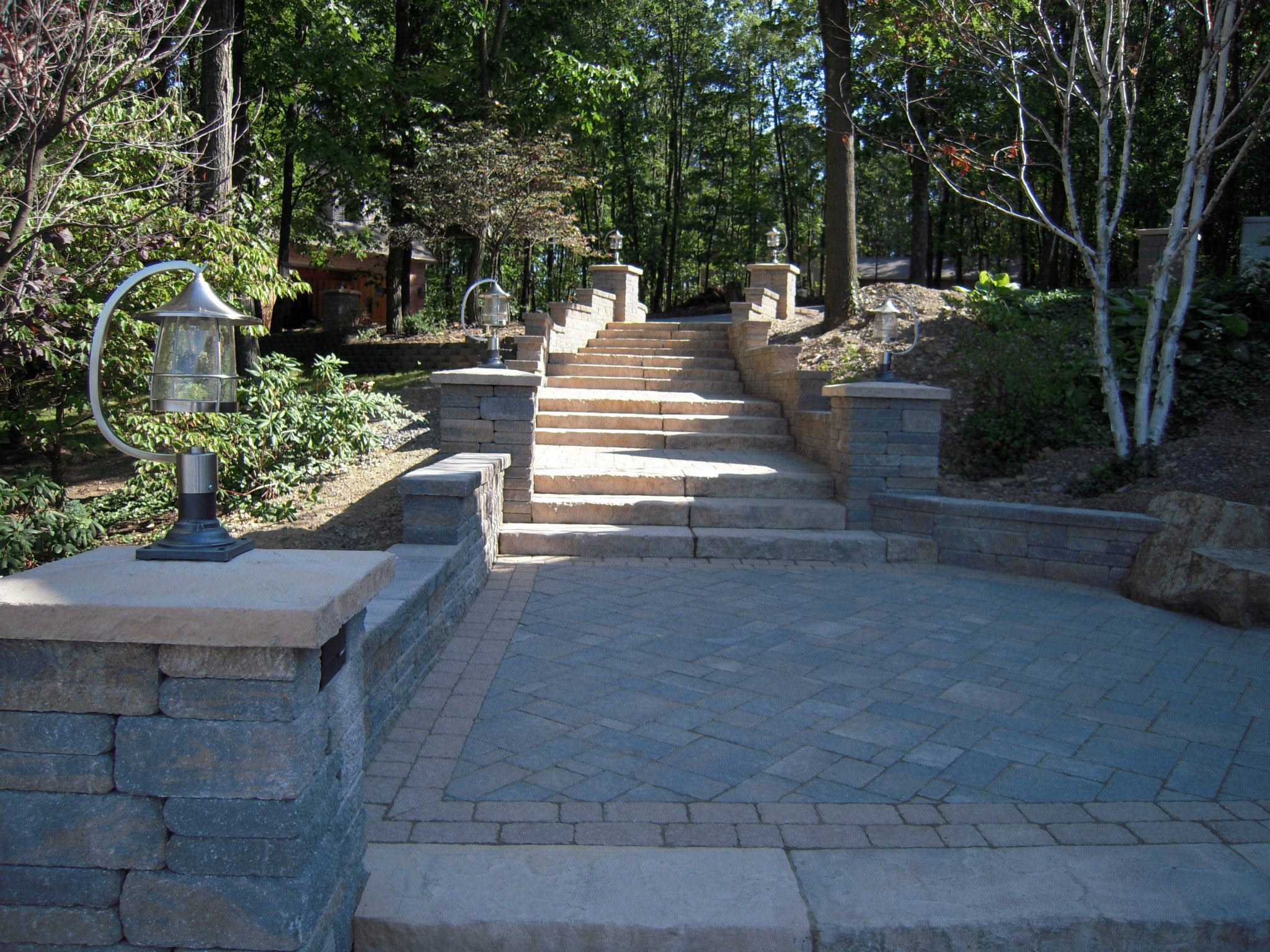 Retaining walls and hardscape work in Central PA